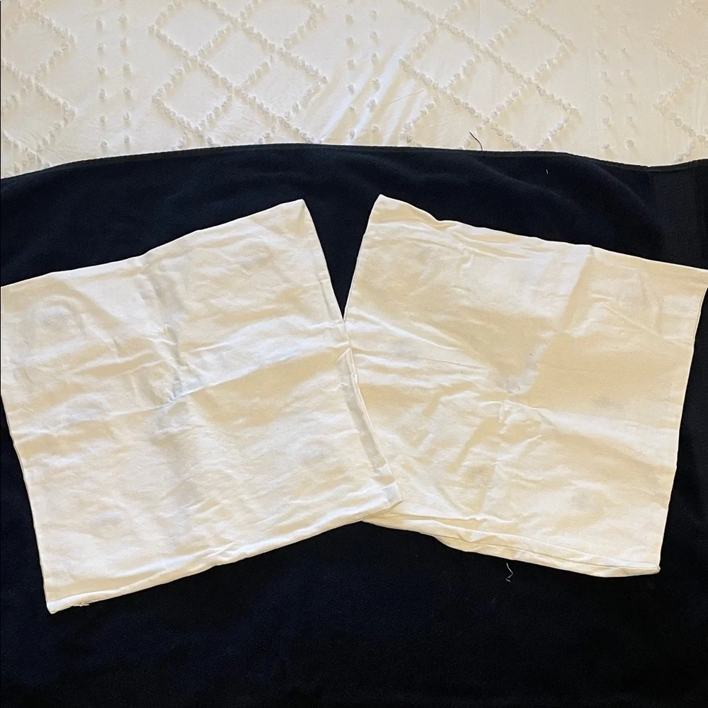 White Ghost Patterned Pillow Covers new set of 2